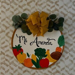 Hand painted teacher door signs. 18 inches